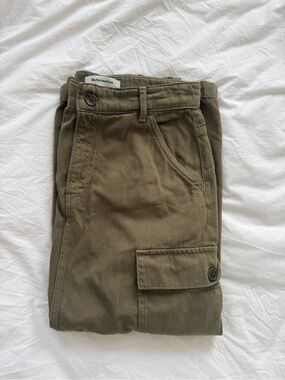 Reformation Olive-Tone High-Rise Cargo Skirt